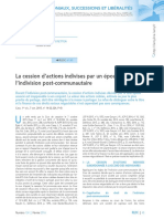 Cession d'actions indivises et indivision post-communautaire.pdf