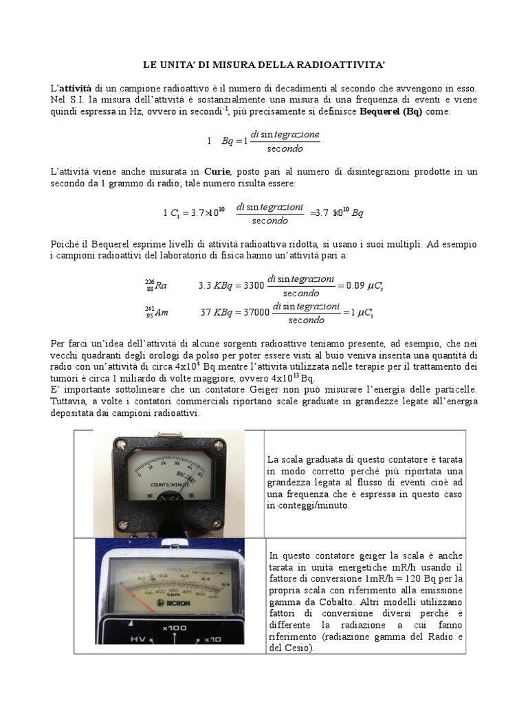 Dose Assorbita PDF