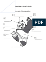 Video Class: Kung Fu Panda Name:: 1) Complete With The Parts of The Body. Colour