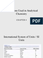 Calculations Used in Analytical Chemistry