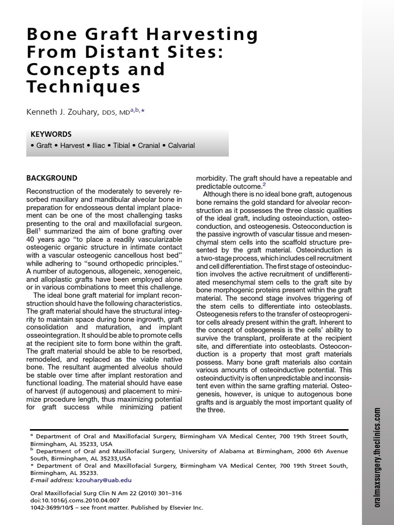 Bone grafting thesis picture