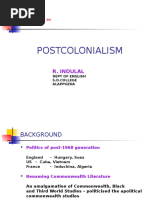 Post Colonialism: A Presentation