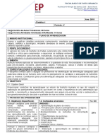 Plano de Aprendizagem - Nutrição Humana e Dietética I 2014-2