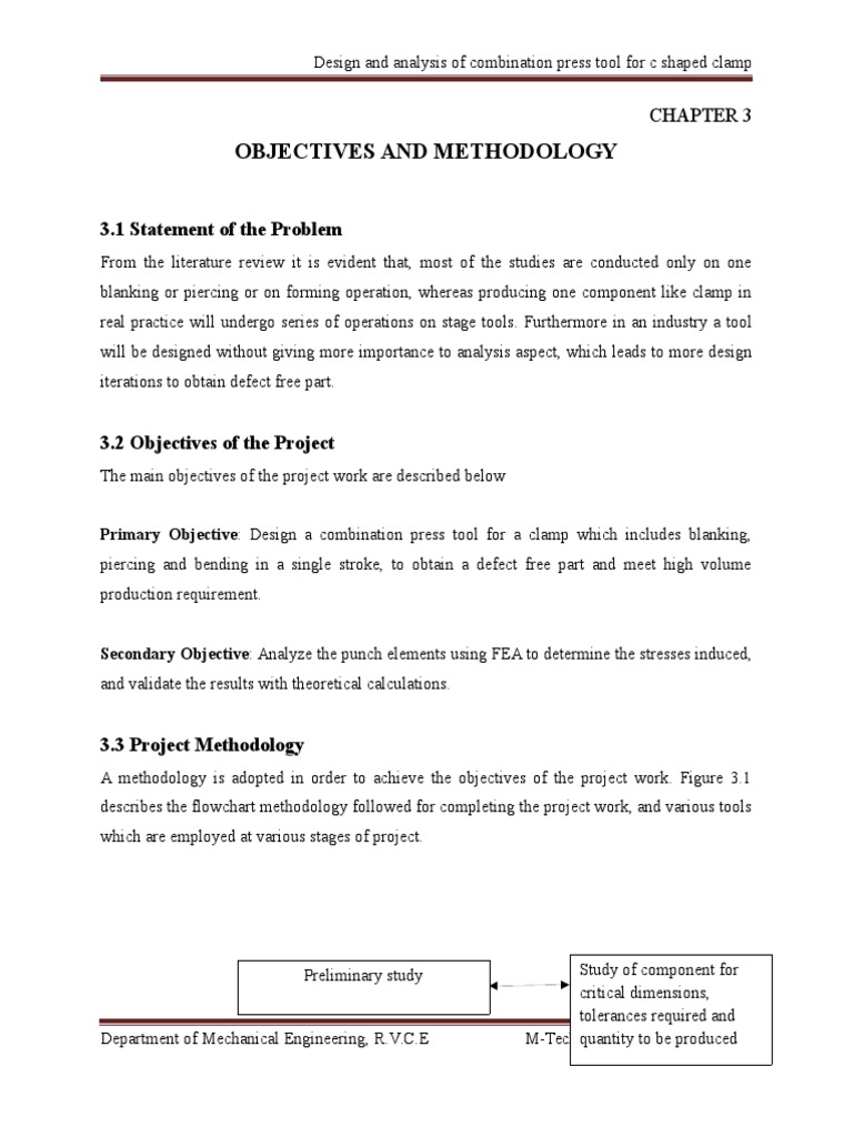 Objectives and Methodology: 3.1 Statement of The Problem | PDF