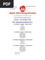 Download Sun TV  Satellite Channel  live  online  Ad Agent by Apple Ads SN298569441 doc pdf