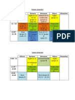 Horario Segundo Curso