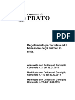 Il Regolamento Per La Tutela Degli Animali