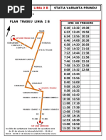 LINIA 2B Statia VARIANTA PRUNDU Sensul Arpechim - Trivale