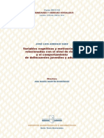 Arregui Sáez, José Luis - Variables Cognitivas y Motivacionales Relacionadas Con El Nivel de Riesgo PDF