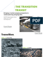 Putting The Transition Back in Transit: Transit Planning Using Big Data Bringing A Market Analysis Perspective To