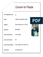 Concern For People: User Registrartion No