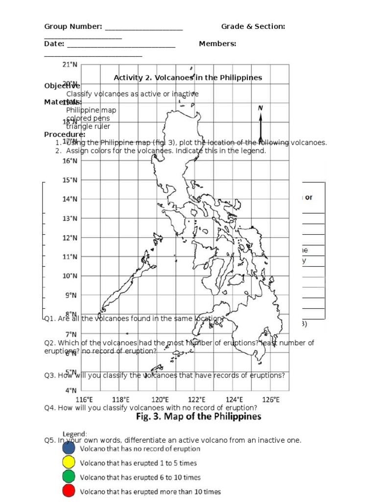Activity 2 Volcanoes