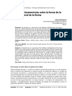 Ensayo Latinoamericano Entre Forma Mora y Moral de Forma