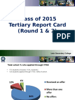 2015 Vtac Offers Report Card - Careers Pathways Final