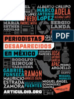 Informe Especial sobres Periodistas Desaparecidos.