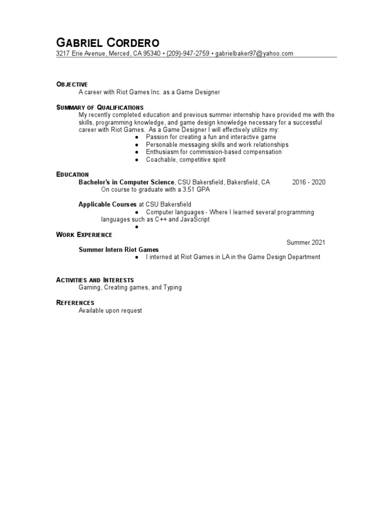 Abriel Ordero: Bjective | PDF | Career & Growth
