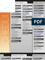 Annual Meeting 2010 Schedule