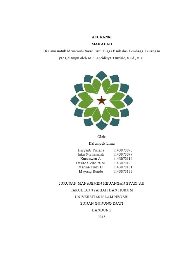 Makalah Asuransi