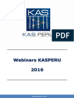 Webinars KASPERU 2016-Catalogo de Seminarios