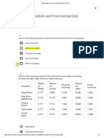 Ratio Analysis and Forecasting Quiz - Coursera