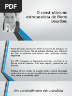 O Construtivismo Estruturalista de Pierre Bourdieu