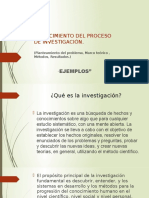 Conocimiento Del Proceso de Investigación