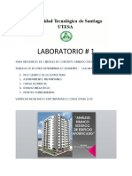 Laboratorio # 1 de Proyecto Estructural I