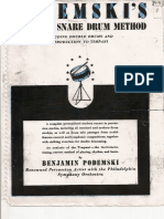 (Drum) Benjamin Podemski - Standard Snare Drum Method PDF