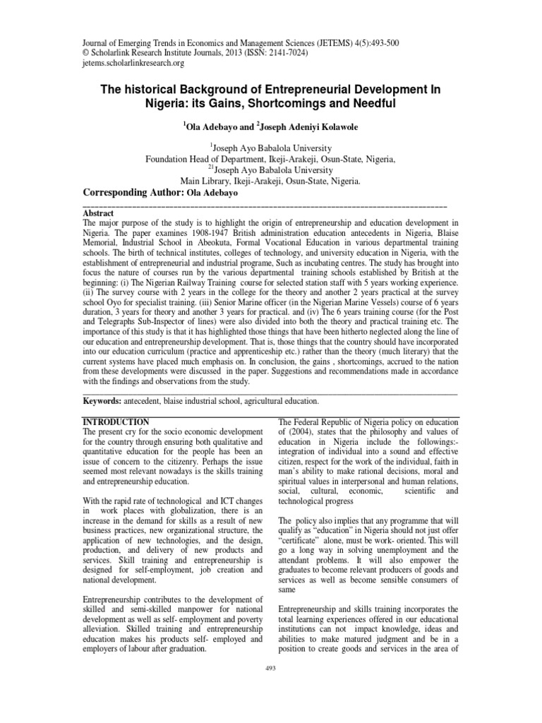 The historical Background.pdf Entrepreneurship Vocational Education