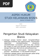 Aspek Hukum Studi Kelayakan Bisnis