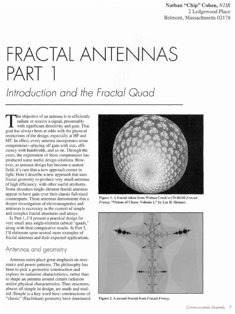 Fractal Antennas Pt 1 Fractal Antenna (Radio)