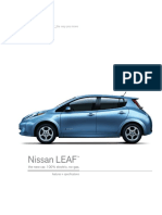 Features and Specs of nissan leaf
