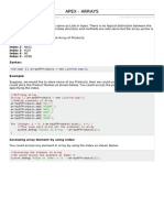 Apex - Arrays PDF