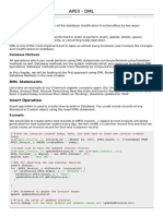 Apex - DML PDF