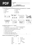 2º Eso First Term 2c