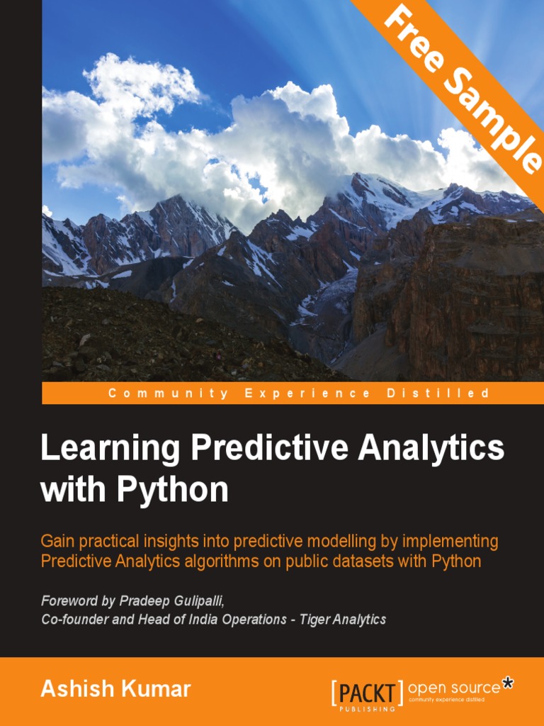 Learning Predictive Analytics With Python - Sample Chapter | PDF ...