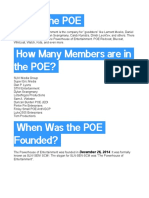 POE FreqAskedQuestions