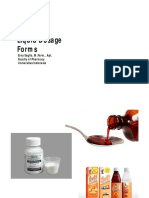 Liquid Dosage Form - Part 1 Introduction