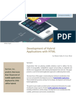 Mobility Solutions - Development of Hybrid Mobile Applications With HTML