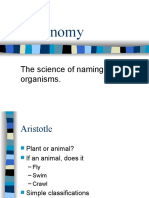 Taxonomy: The Science of Naming Organisms