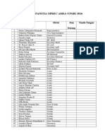 Absensi Panitia Oprec Amsa-Unsri 2016: Nama Divisi Jam Datang Tanda Tangan