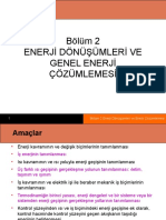 BÖLÜM 2 Enerji Dönüşümleri Ve Genel Enerji Çözümlemesi