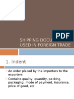Shipping Documents Used in Foreign Trade