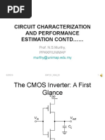 Cmos Inverter Characterization