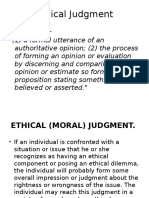 Ethical Judgment