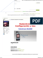 GPS Android Radardroid - Configuración y Uso (Imágenes)