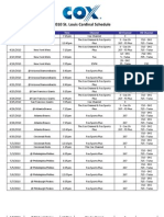 2010 St. Louis Cardinal Schedule: Date Game Time Channel SD Channel HD Channel