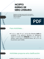 Concepto Moderno de Género Literario