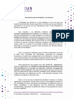 Communiqué de Presse : Lancement de la plate-forme Etudiant-en-sciences.fr