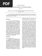 Download Synthesis and Analysis of a Coordination Compound by Dozdi SN29874566 doc pdf